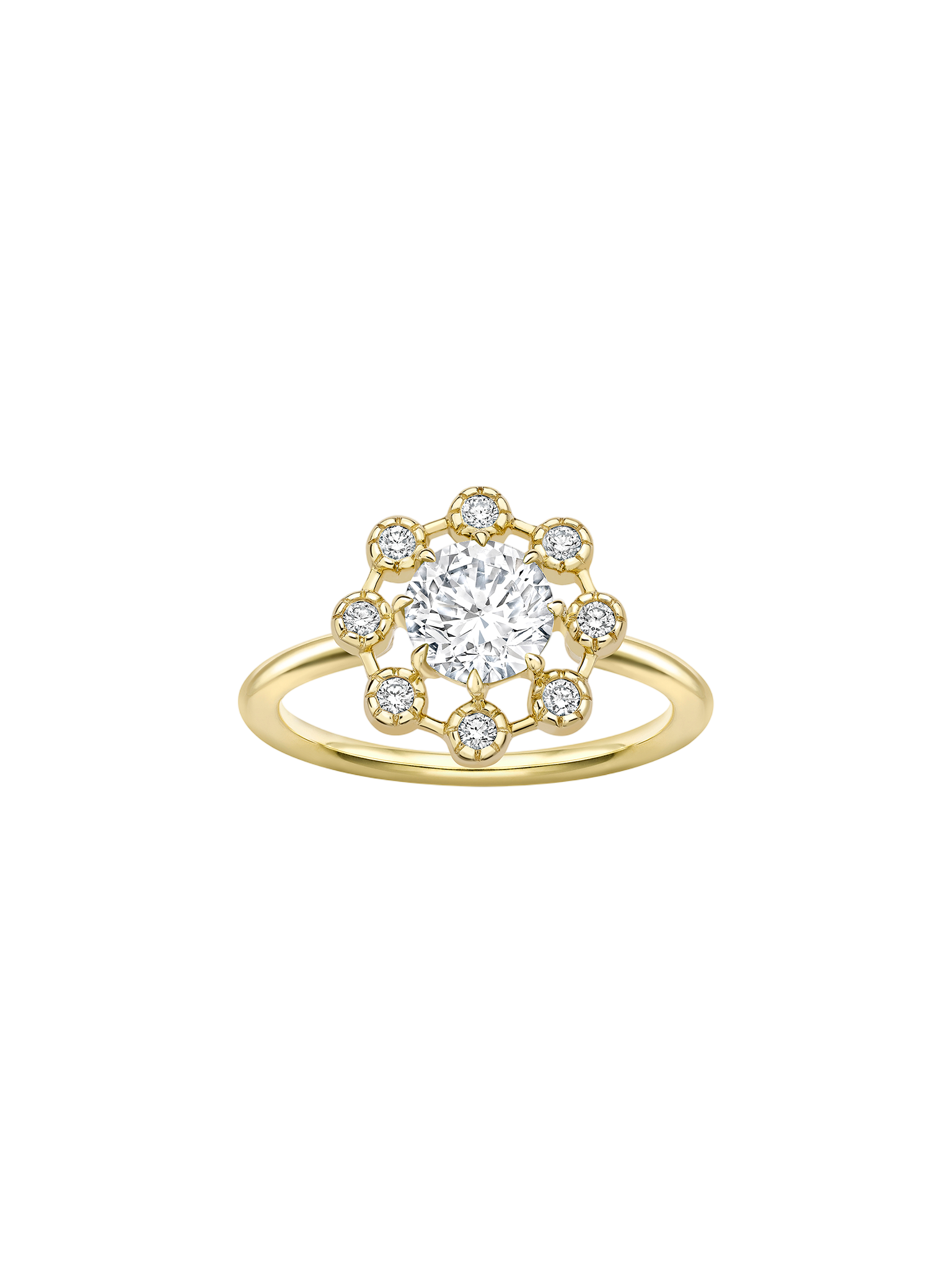 Celandine lab-created diamond ring